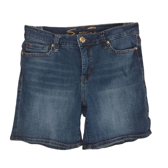 Seven 7 Women's 8 Weekend Short Jorts Jean Shorts 31x6.5 Stretch Denim - Picture 1 of 6